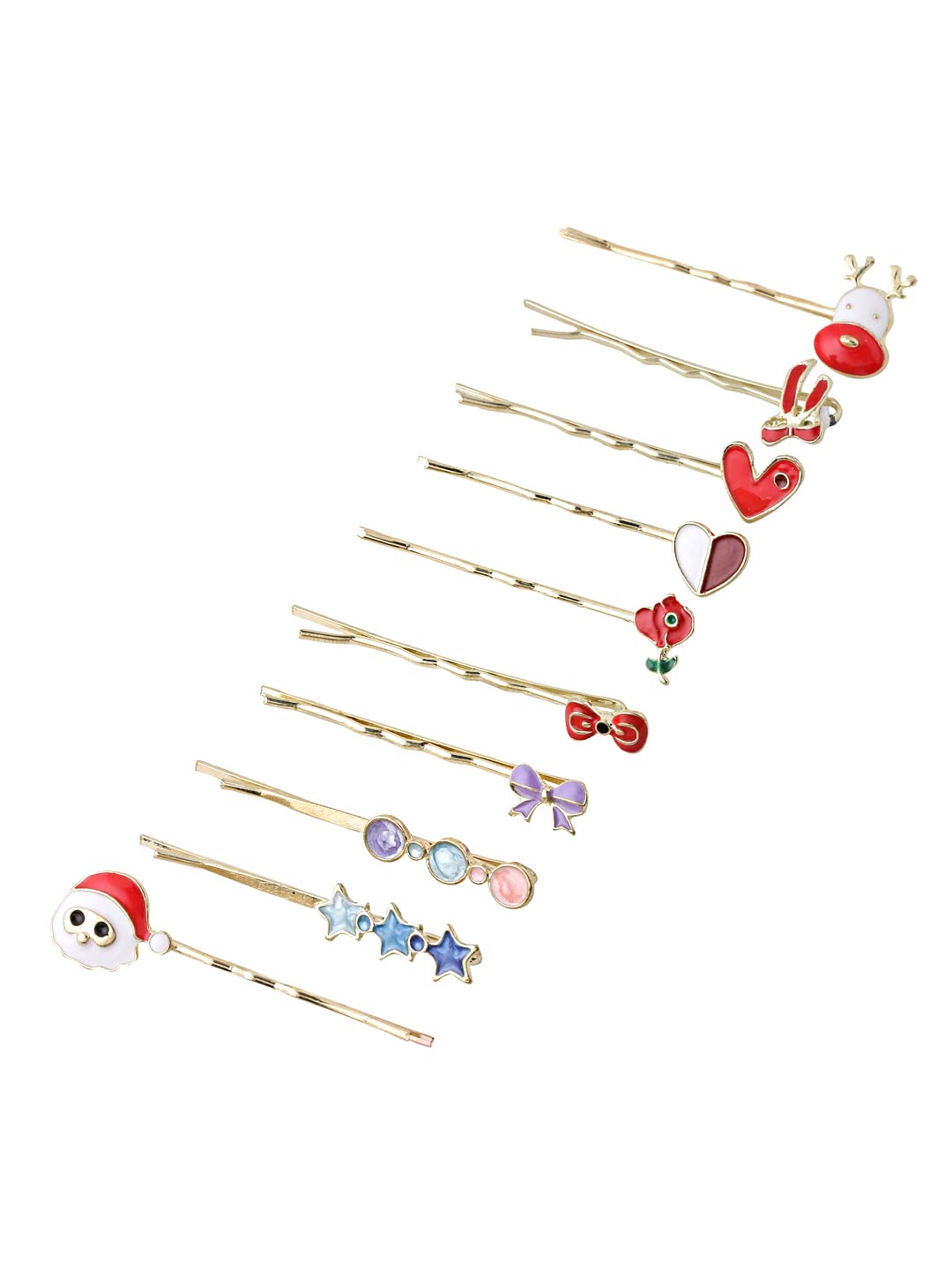 10 Pcs Bob Charm Hairpins, Hair Accessories